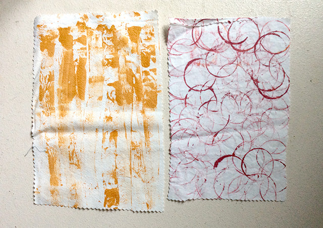 Stamp your own fabric - Budget edition with Hanne