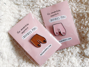 The wonderfully imperfect Boobies pin