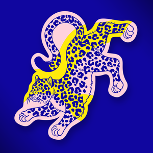 Rawr Luipaard Sticker